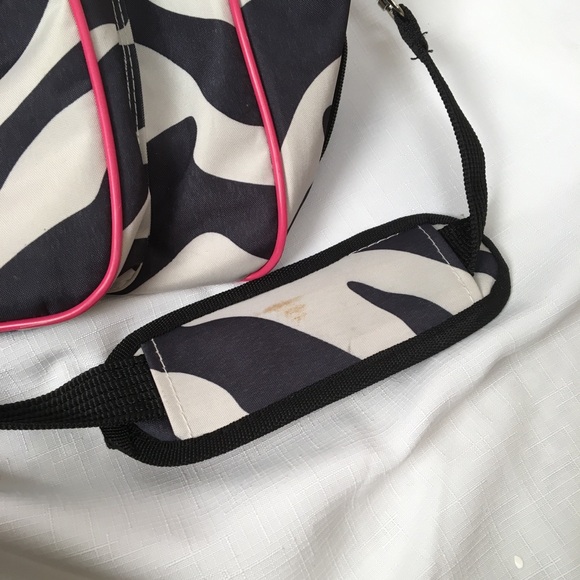 Murval Zebra Print Roller Duffle Tote Bag - Picture 10 of 14